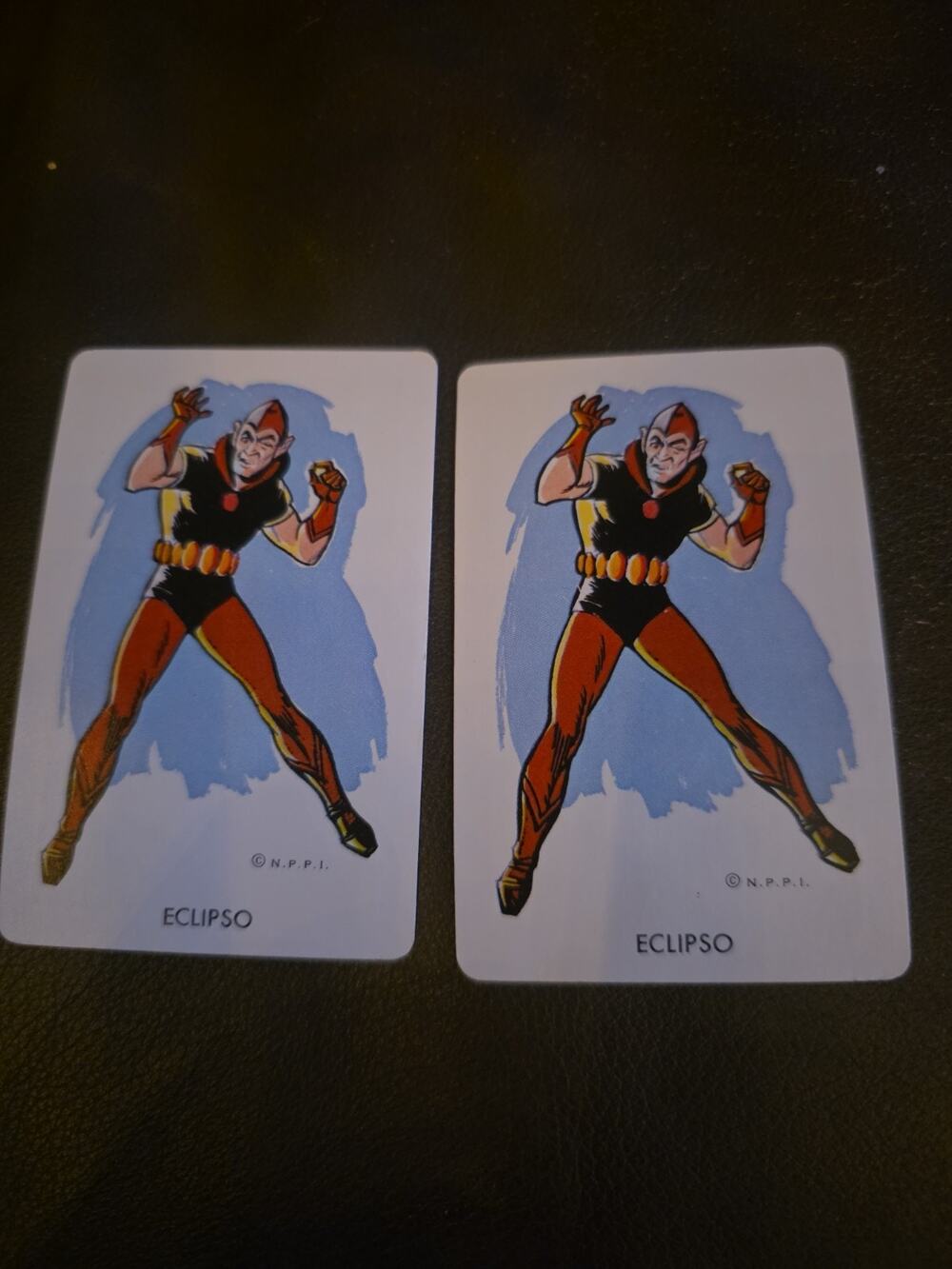 Vintage Batman Game Eclipso DC Comics Character Cards N.P.P.I. Lot of 2